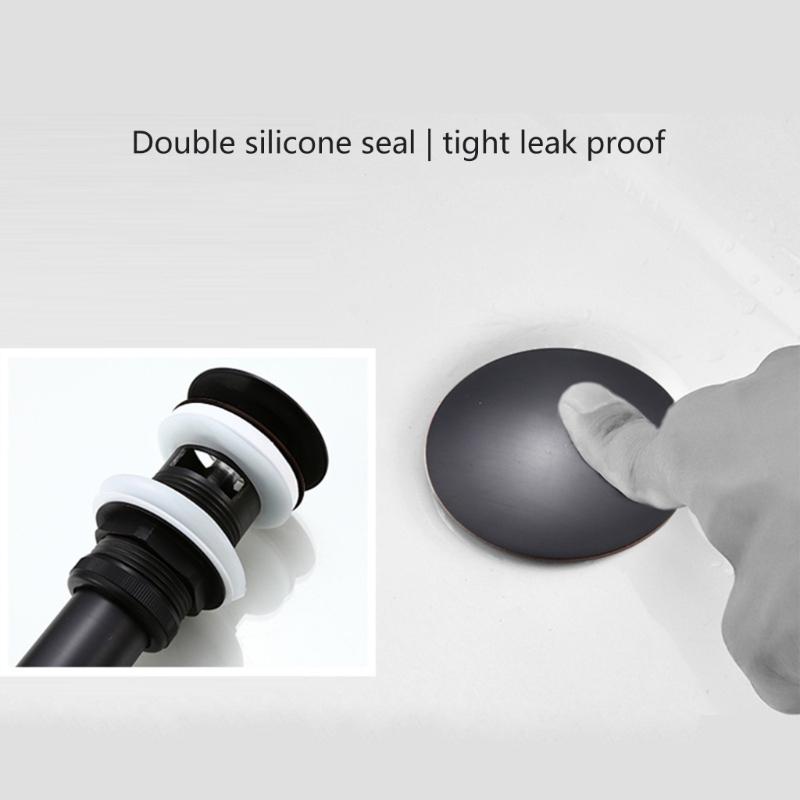 3 In 1 Universal Kitchen Sink Drain Strainer & Bathroom Popup Stopper with Overflows Bathroom Accessories for Sinks