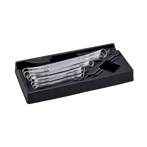 TONE Long Mechanic Open End Wrench Set (45 x 10) M4460C, Includes 6 Pieces