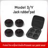 Almofada de Macaco de Borracha para Tesla Model 3/Y/X/S - Amortecedor de Absorção de Choque para Todas as Séries