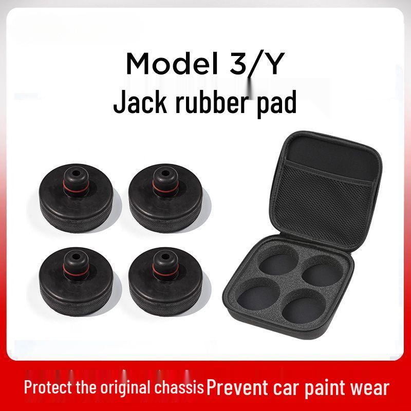 Almofada de Macaco de Borracha para Tesla Model 3/Y/X/S - Amortecedor de Absorção de Choque para Todas as Séries