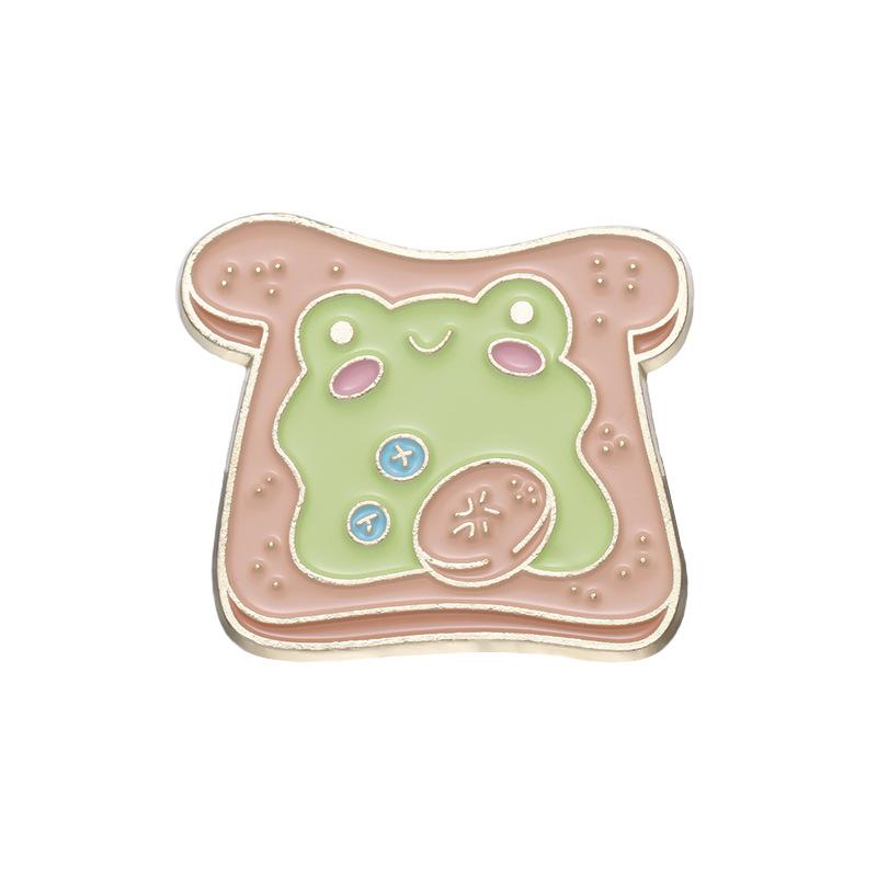 

And Playful Fun Frog Food Series Pin Beautiful Decorative Brooch For Men Women And XZ8537