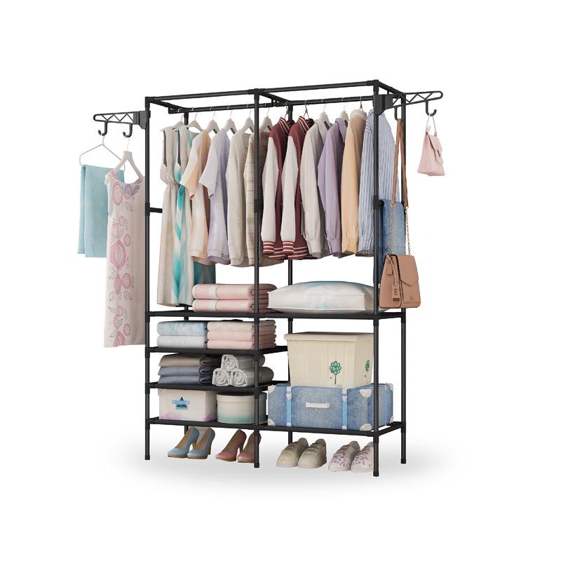 Minimalist Wrought Iron Coat Rack for Bedroom & Hallway