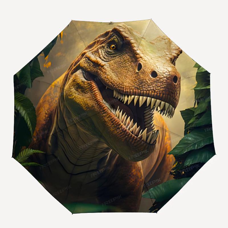 

1pc Dinosaur Umbrella - 8-Rib Automatic Open/Close, Fashionable Compact Umbrella for Outdoor Adventures yy250813213