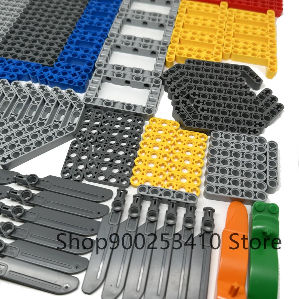280PCS DIY Technical Parts Liftarm Thick Building Bricks Blocks Accessory Set Arm Beam Mechanical Bulk High-Tech Toys