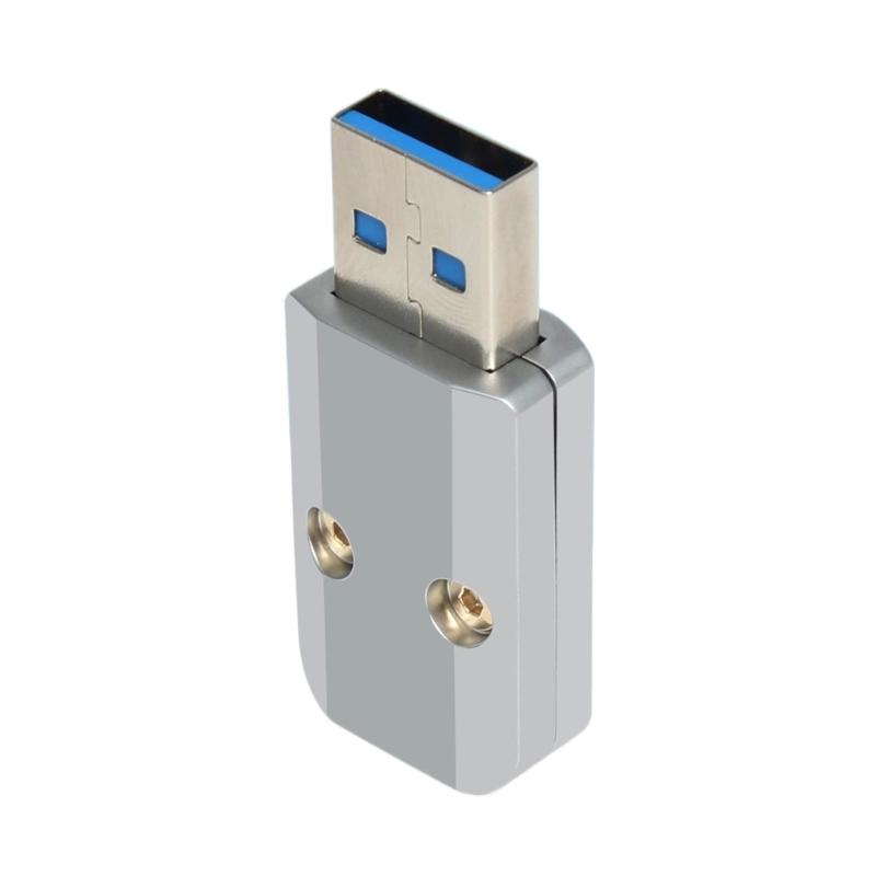 Aluminum Alloy USB3.0 Male Connectors USB3.0 DIY Plugs 6mm Hole for Creating and Repairing USB Cables and Devices