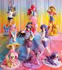My Pony Bishoujo Statue Sunset Shimmer Applejack Twilight Sparkle Pinkie Pie Anime Action Figure Toy Collection Doll PVC little Poseable Articulated