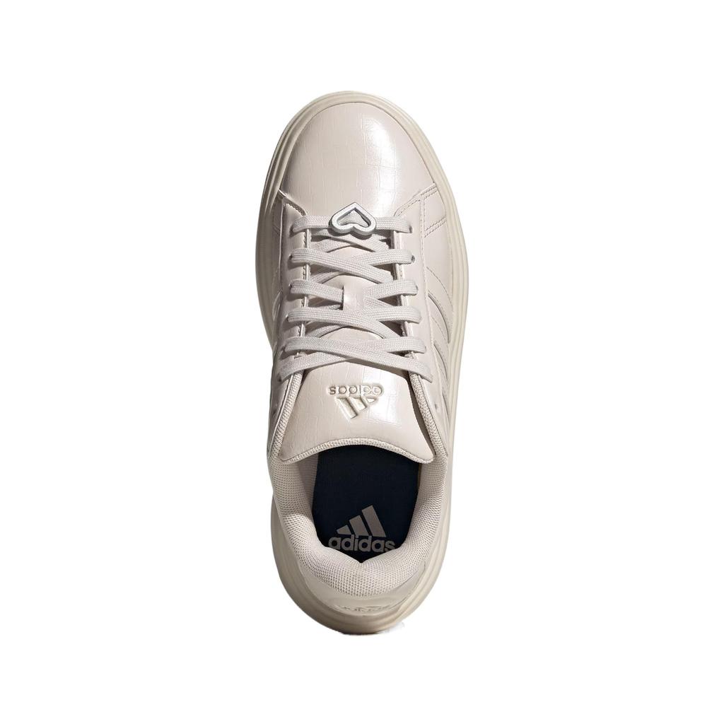 Adidas Grand Court Platform Versatile Durable Low-Top Tennis Shoes Women Sneakers Earth-Brown JH8667