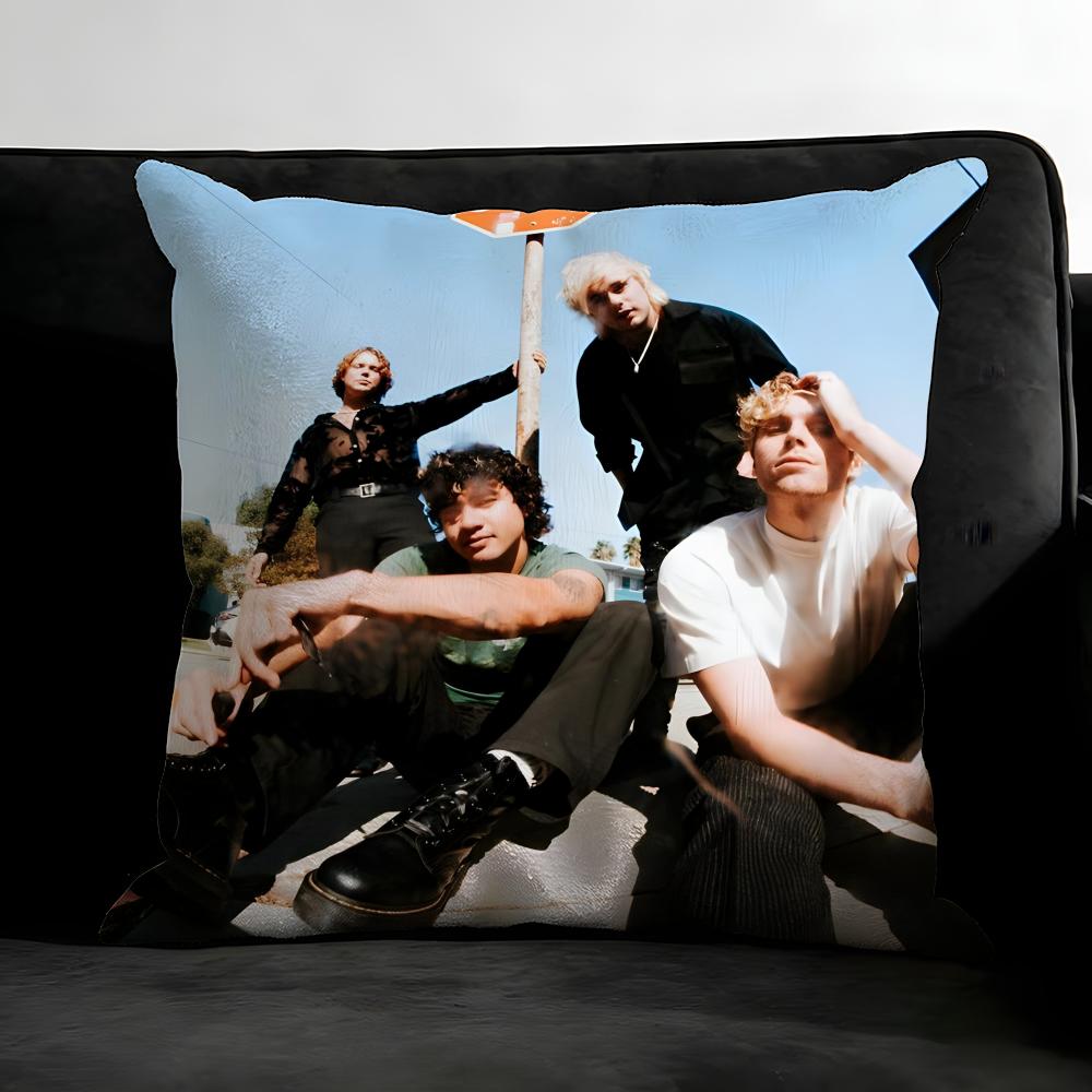 5-5Sos Band Cushion Cover Pillowcase Ultra Soft Skin Friendly Fabric Cloud Like Comfort & Concealed Zipper
