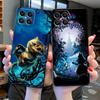 Black TPU Phone Case for Realme C21Y C20 C11 C15 C12 C35 C21 C25 C3 XT GT Narzo30A Alice In Wonderland Cheshire Cats Cover Funda