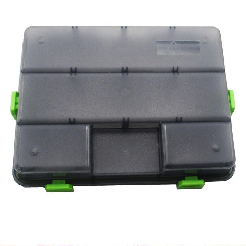 Four-lock Single-layer Fishing Accessories Box Four-color Adjustable Insert Lure Box High Quality Rectangle