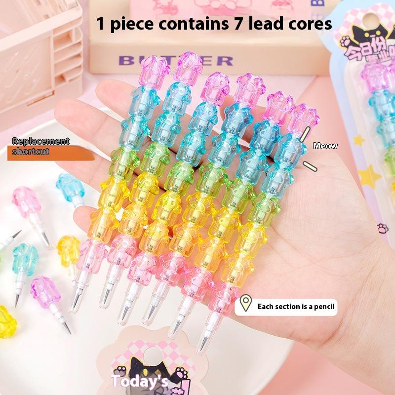 2/3Pcs Cute Cartoon Building Blocks Pencils No Need To Sharpen Stacking Pencils For Children Student Writing Drawing Stationery