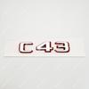 ABS 3D Car Trunk Bicolor letters Logo Badge Decals Sticker For C43 C63 C63S Emblem W204 W205 W206 Series