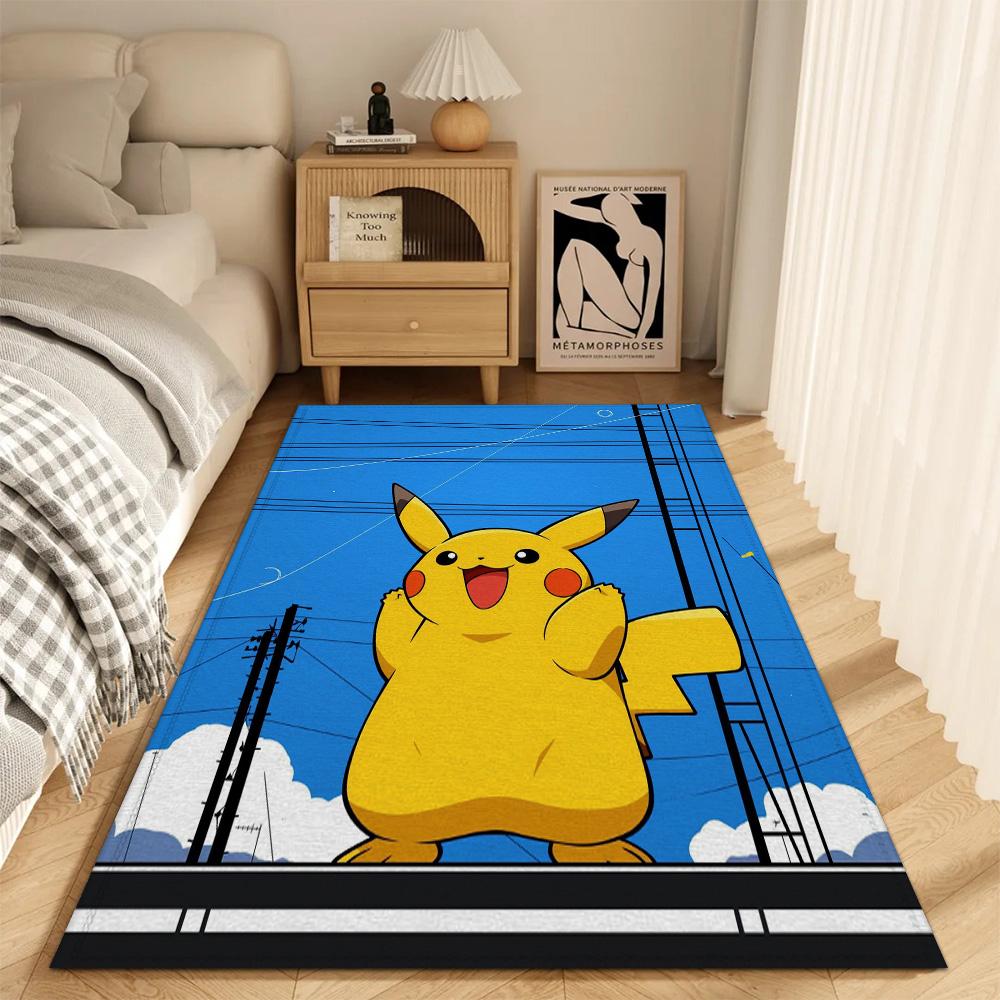 Fashion Entrance Door Mat Kitchen Carpet Living Room Rugs Decoration P-pikachu Bath Mats Outdoor Doormat Bedroom Rug Carpets