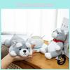 Schnauzer Animal Plushie Pendant With Pp Cotton Filling For Kids And Collectors