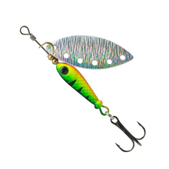 5Pcs 5.7CM/9G Fishing Lure with Spinner Blade Hook Long Casting Metal Rotating Sequin Spoon Spinnerbait Bass Pike Walleye Fishing Accessories