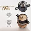 Ergonomischer ausziehbarer Kaffeefilter Ergonomischer ausziehbarer Kunststoff Stabiler gleichmäßiger Filtrations-Kaffeesieb für Zuhause