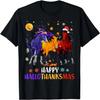 Happy Hallothanksmas Horse Halloween Thanksgiving Christmas T-Shirt