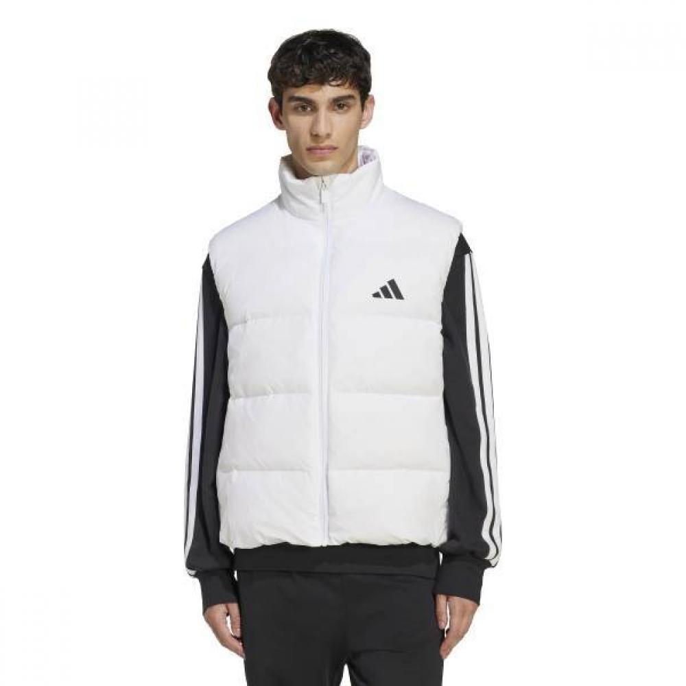 AdidaS Men S eSSential Clima Warm 3 Stripe Puffer Down veSt Jm4081 Early Winter...