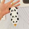 Charming Plush 15cm Panda Backpack Pendant Colorful Keychain Cute Gift For Children