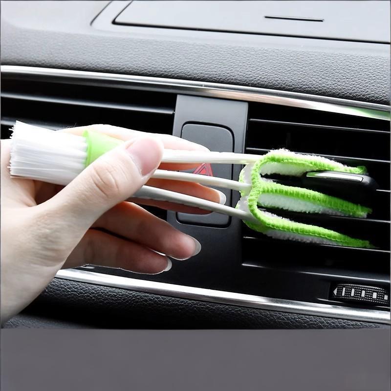 Double Ended Mini Dust Blind Cleaner, Car Vent Window Blind Detail Brush, Keyboard Cleaner, Hand Held Magic Brush Blind Duster