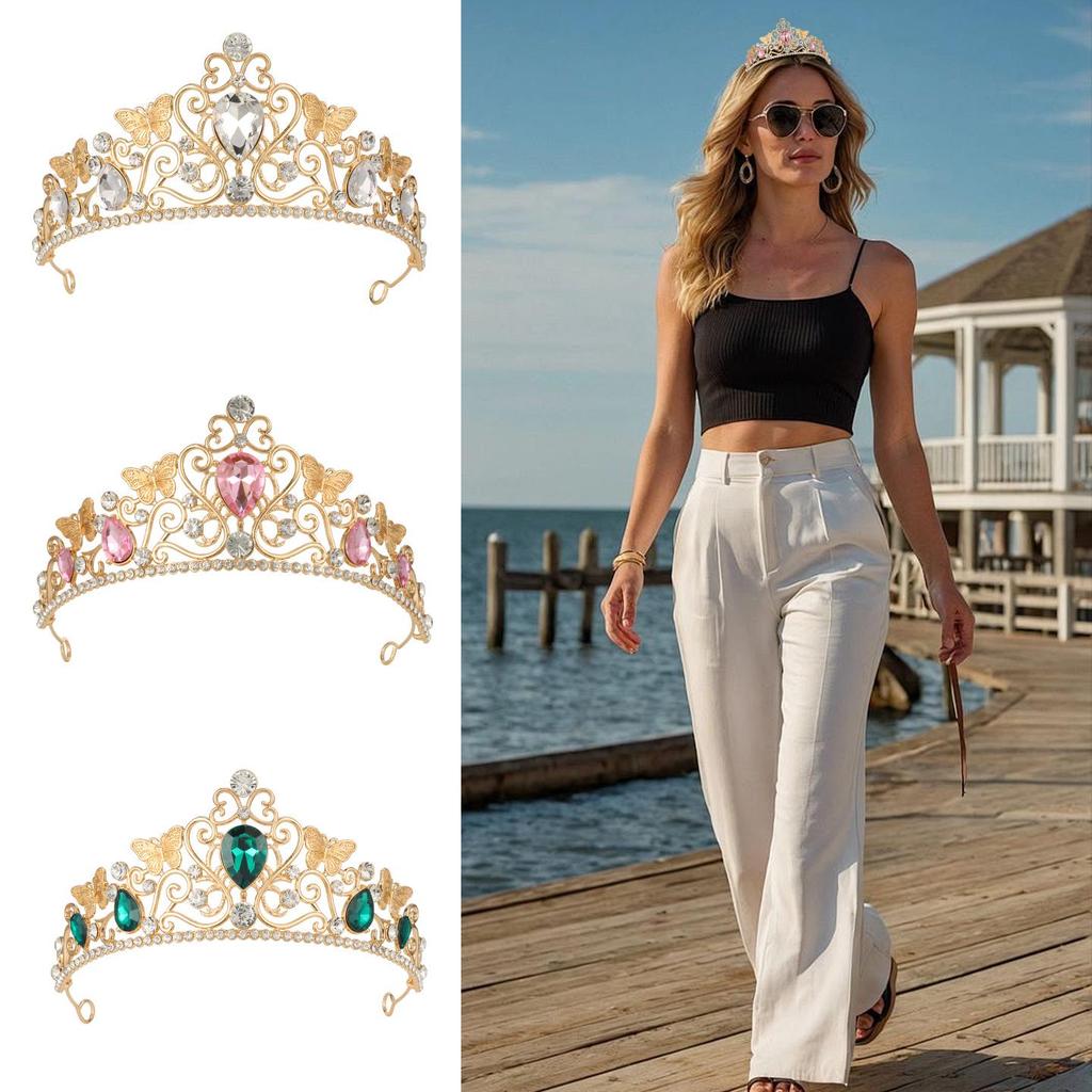 European Luxury Bridal Headdress: Wedding & Party Crown Headwear