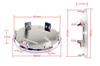 Rhinotuning Wheel Center Caps 64mm 61mm 4pcs Plated Silver Wheel Cover Center Cover