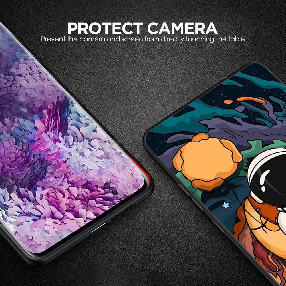 Cartoon Cute Cosmonaut Phone Case for Samsung Galaxy A55 A35 A15 A14 A13 A25 A54 A51 A71 A72 A73 A32 A52 A41 5G Soft TPU Shell