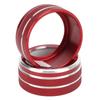 Air Conditioning Knob Trims Rings Red Aluminum Alloy Decoration Replacement for Camry 2018 2020