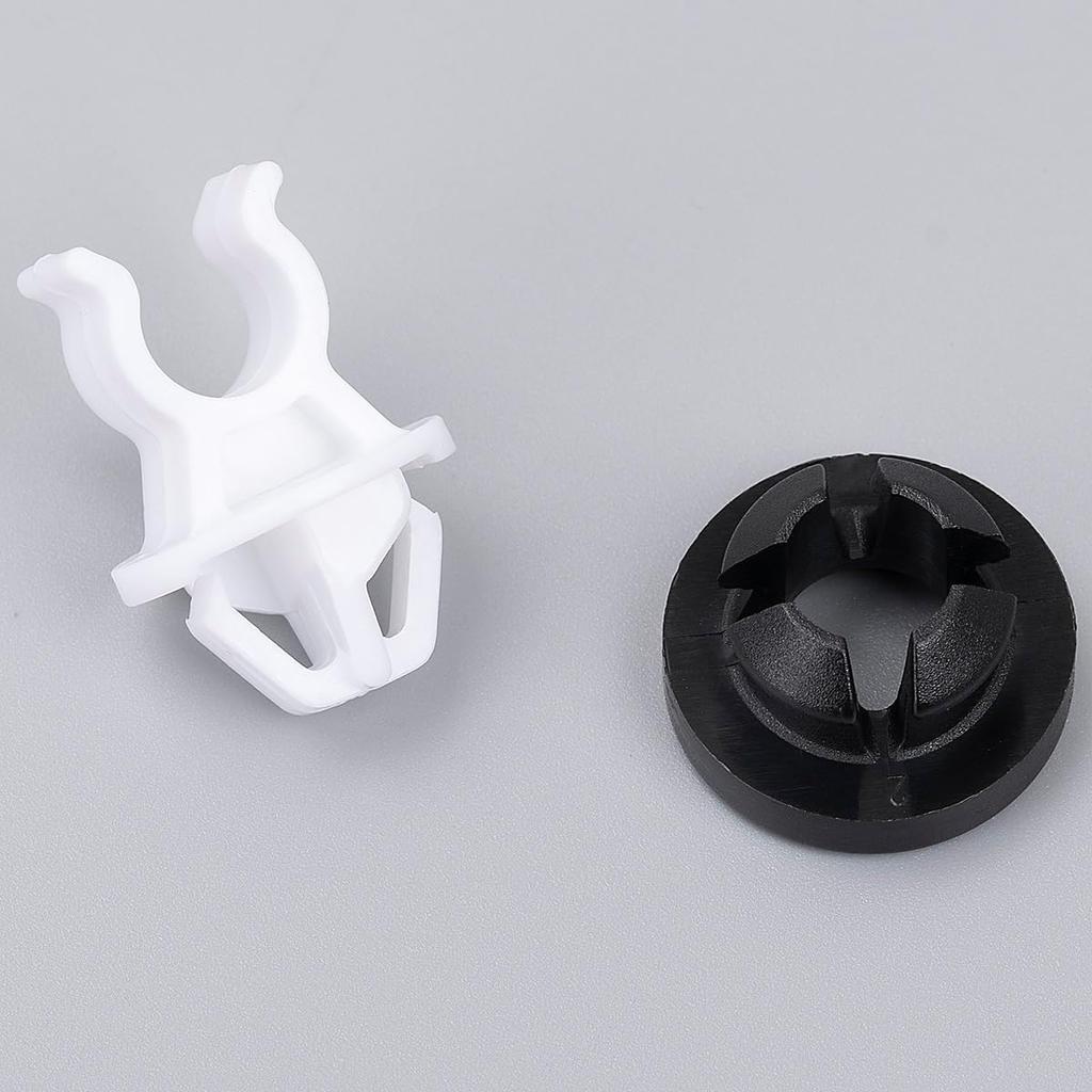 OAUTOO 10pcs Hood Prop Rod Holder Clip & Grommet for Honda 91503-SS0-003, 91604-SD2-013 Accord Civic CR-V Odyssey