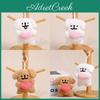 Plush Maltese Dog Keychain Cute Cartoon Animal Pendant Gift For Girls