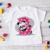 Childrens Birthday Number 19 Panda Animal Cartoon Shirt Tshirt Boys and Girls Birthday Gift Baby Clothes 19 Years Old