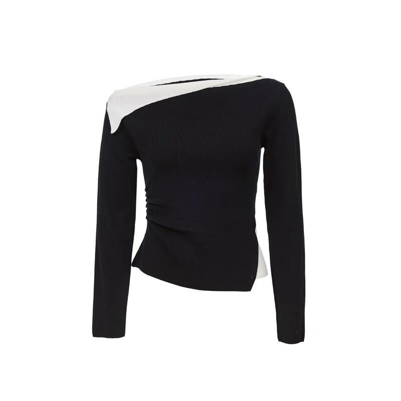 VEROMODA Women's Shirred Waist Asymmetrical Knit Top