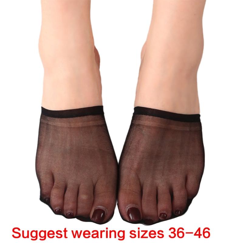 Summer Half Socks for Women Sheer Mesh Toe Top Socks No Show Liner Invisible Toe Cover Socks Forefoot Hosiery Gift