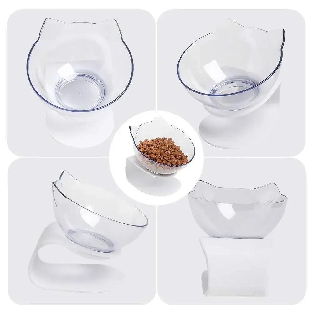 Jednovrstvé misky pro kočky s vyvýšeným stojanem, protiskluzové misky, nádoby na krmivo a vodu pro domácí mazlíčky, krmítka pro kočky a psy, krmítka pro štěňata