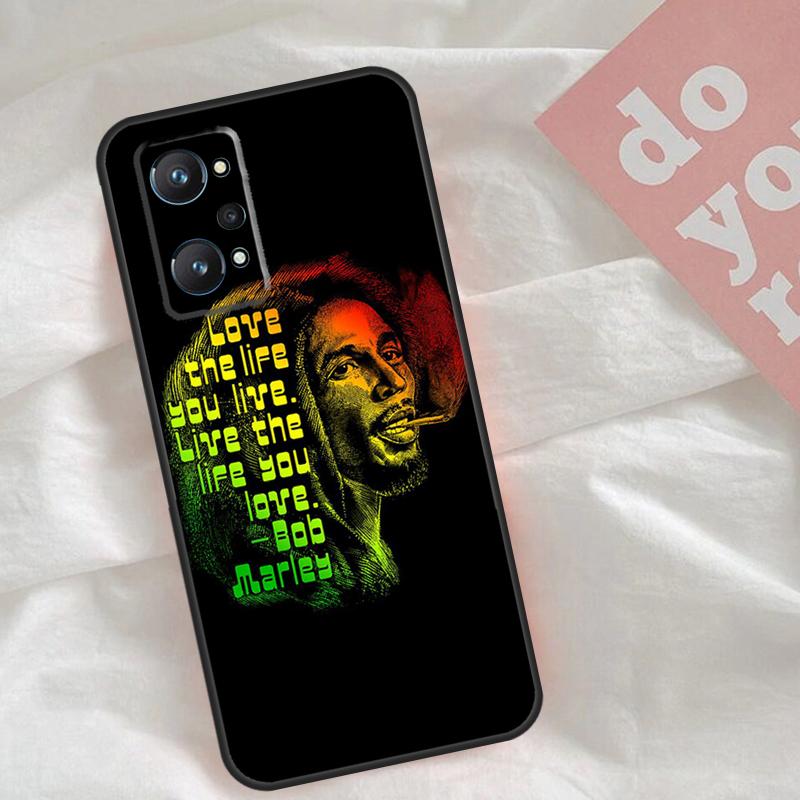 Reggae Bob Marley For Realme C30 C31 C33 C35 C55 C21Y GT Neo 5 3T 2T OnePlus 11 10 9 Pro Nord CE 3 2 Lite Case