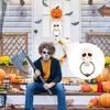 Luminous Halloween  Door Knocker With Light-up Eyes Haunted House Doorbell  Door Bell