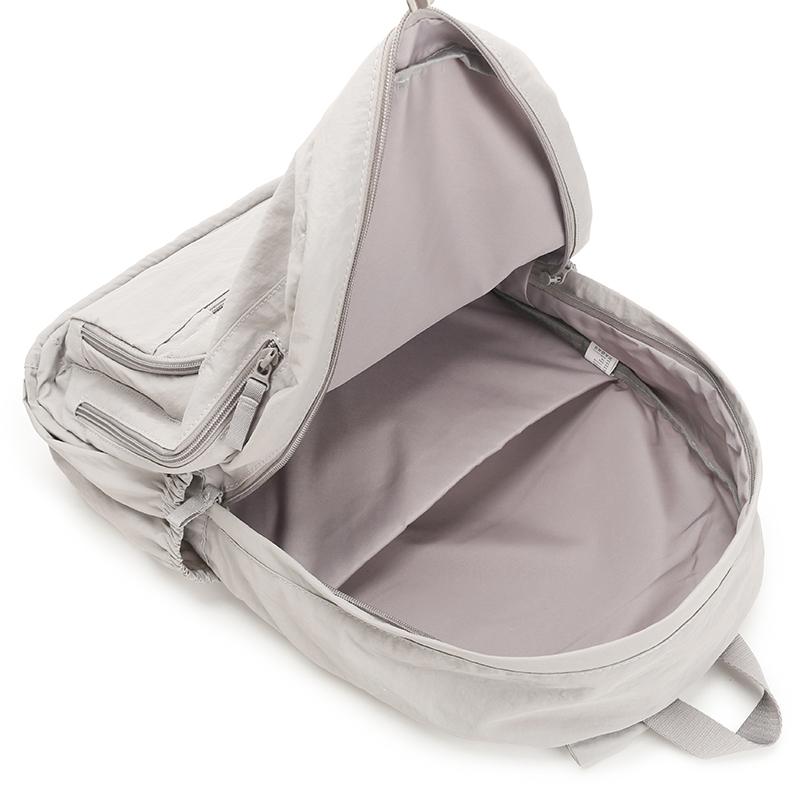 Ryggsäck i enfärgat dam lätt utomhusryggsäck stor kapacitet student skolväska