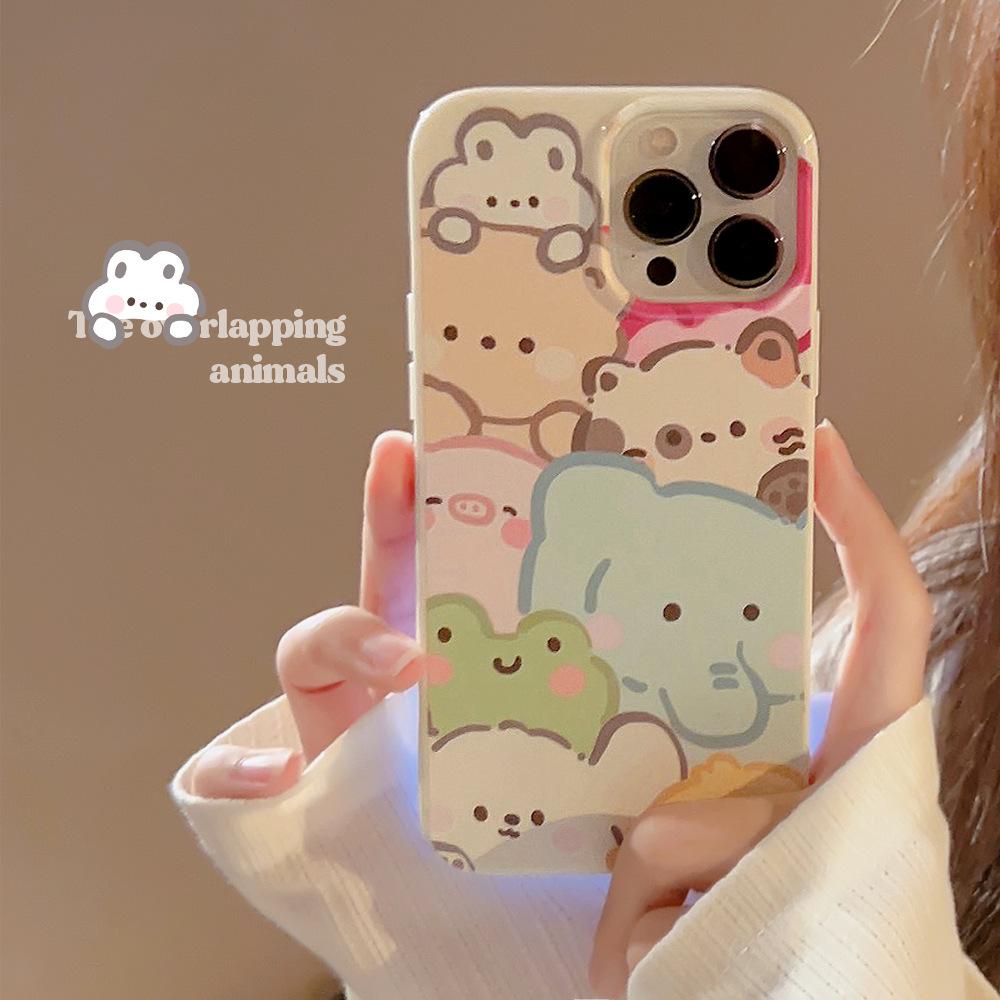 

Cute Pet Watercolor Painting IPhone 16 IPhone Case 14promax Suitable for 15 Children s Fun Cartoon 11 Protective Case 14 16promax