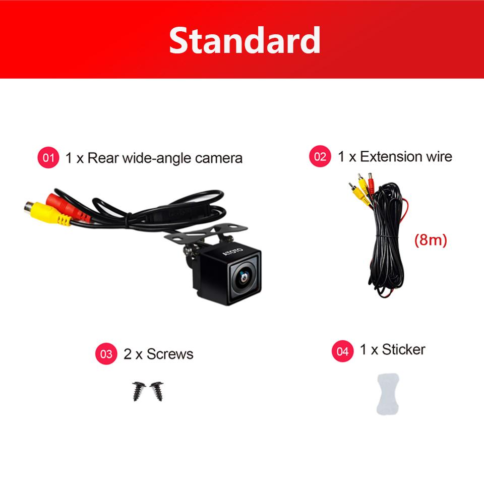 

Car Live Rear View Camera 150 Wide Angle 720P HD Rearview Waterproof Wire Back Camera for A5L A6 S8 V10 X10 Head Units HD02LR Standard