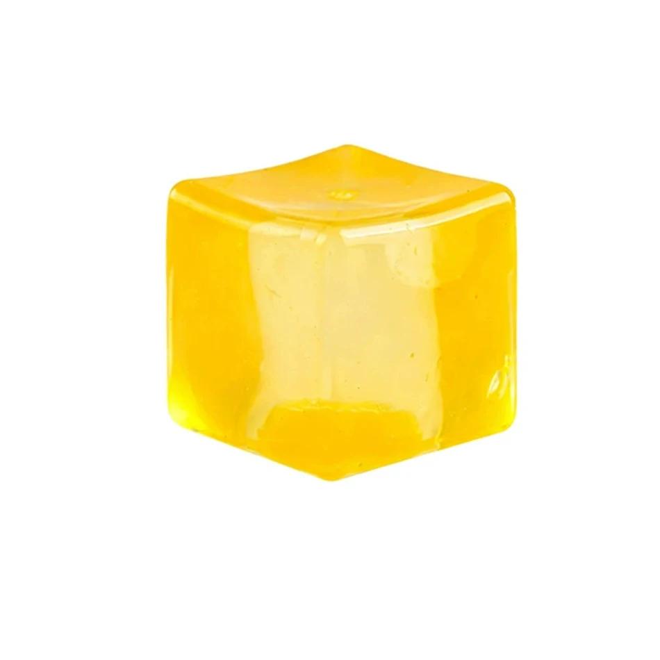 NeeDoh Livlig Klar Squishy Terning - Glansfull Finish Myk Stresslindrende Leketøy for Voksne