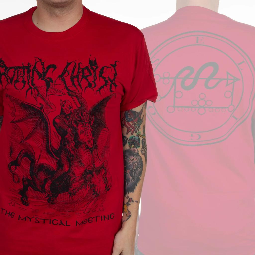 Rotting Christ Under Our Black Cult Tour Band Rock Music Art Style Summer Casual TShirt Unisexs and Womens Luxury Brand