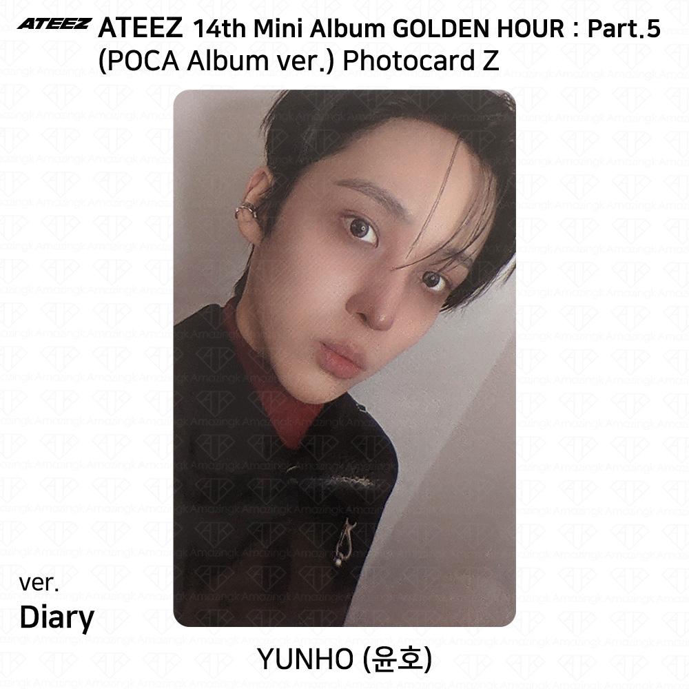 ATEEZ 14° Mini Album Golden Hour Parte.5 Album POCA ver. Photocard DIARY VER