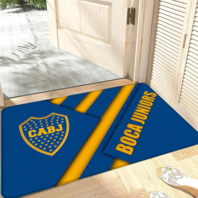 Doormat Flannel Floor Mat Indoor Foot Rug Prayer Bedside Mats Atléticos Bocas Juniors Kitchen Corridor Carpet Soft Balcony Decor