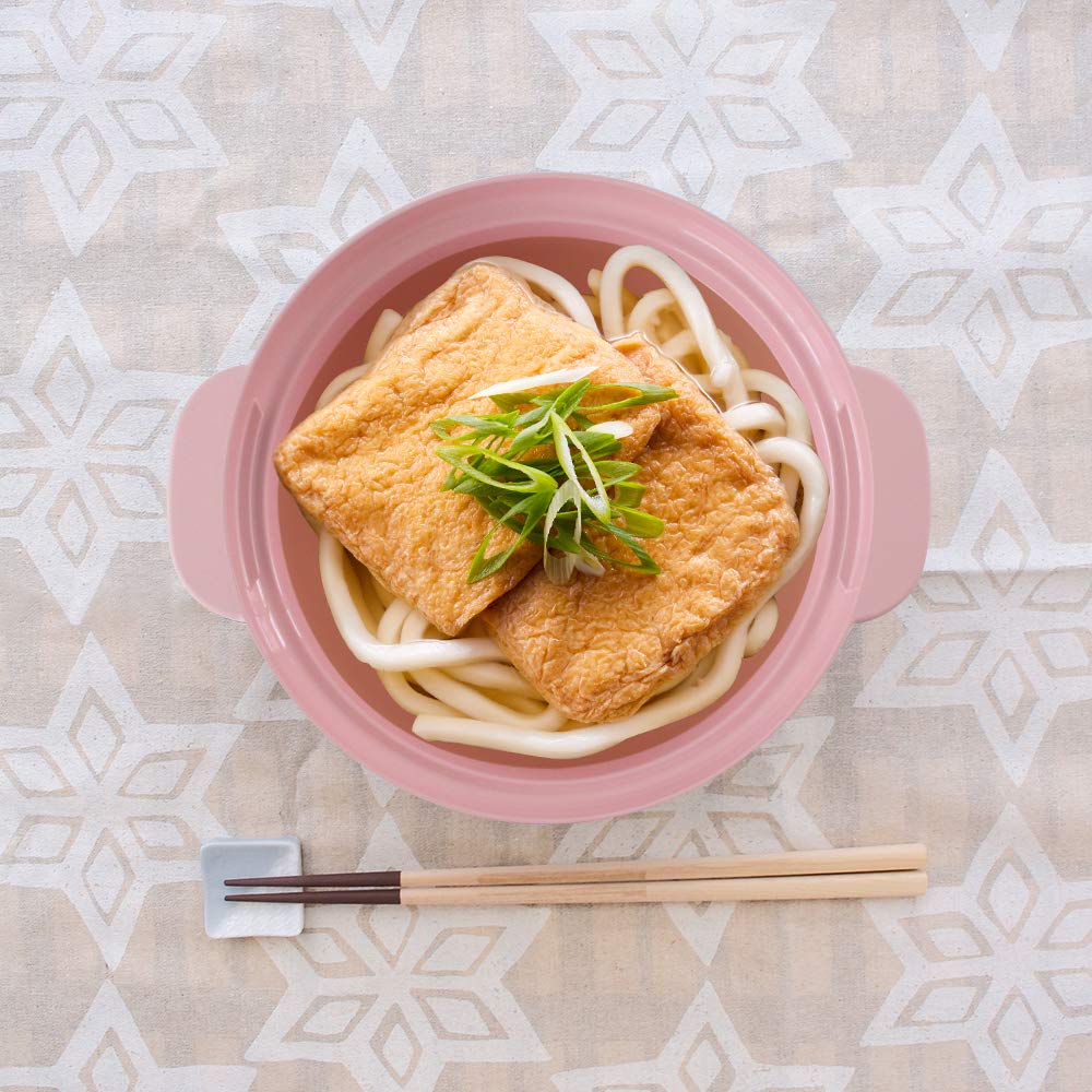 Microwave Pot Recopo Pink Made in Japan Single Person Recipe Included Small Lightweight Microwave Cooking Pot Microwave Pot Ramen Pasta &NE Rakuchin!