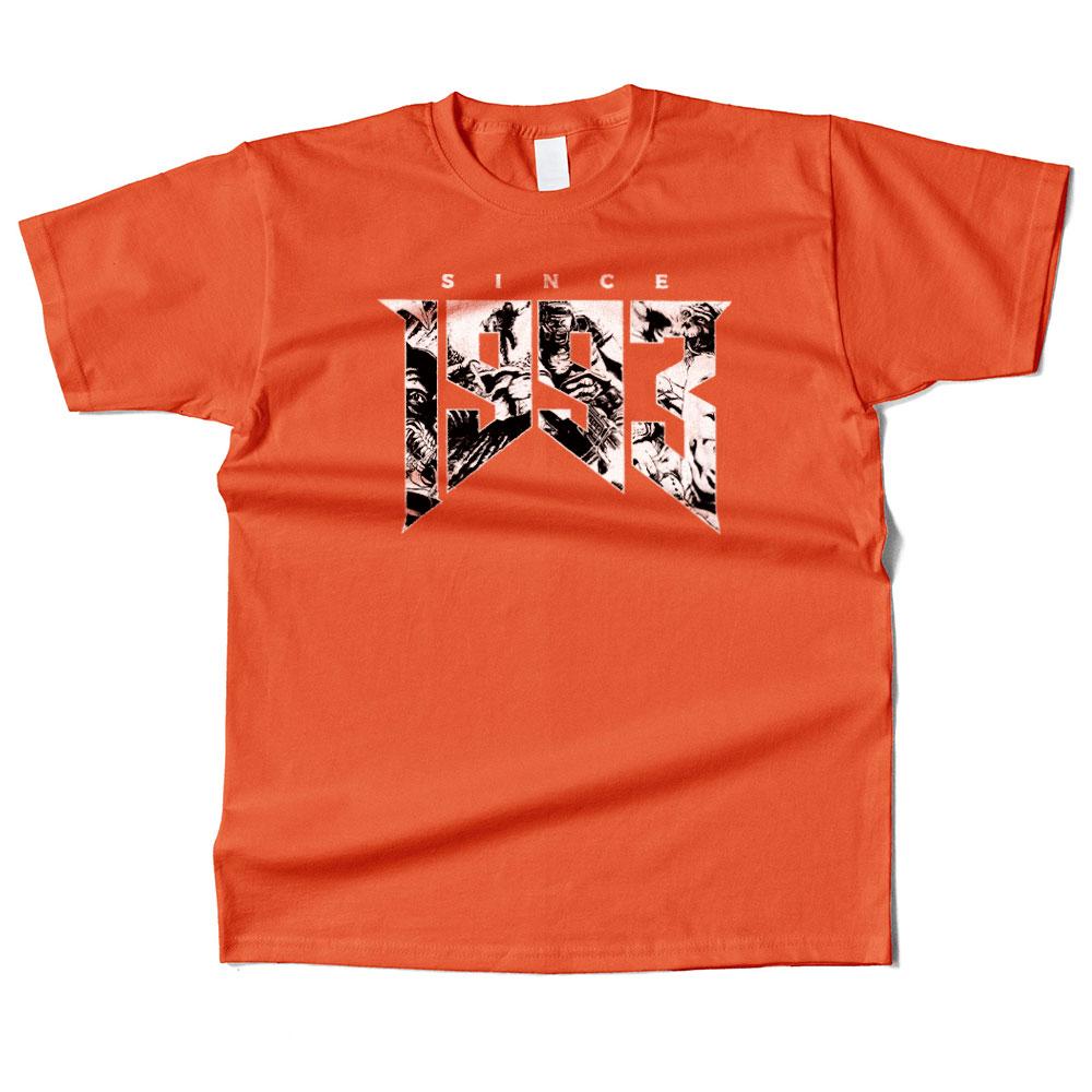 Mens Cotton Doomed Since 1993 Graphic High Quality T Shirt Street Casual Style Tee for Men and Women