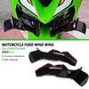For ZX-6R ZX636R 2024 2025 Motorcycle Frontal Spoilers Downforce Winglet Aerodynamic Wing Front Spoiler lower shroud front wing