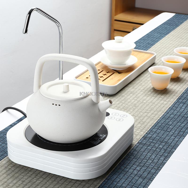 220V Electric Heater Stove Hot Cooker Plate Multifunction Water Dispenser Tea Maker Heater Kitchen Pumping Heating Furnace 1000W EU