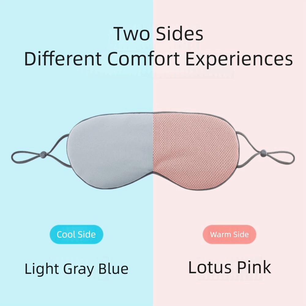 Ice Silk Warm and Cool Dual Use Eye Cover Adjustable Eye Patch Sleeping Eye Mask  Travel