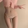 Ladies Summer New Style Thin Sexy Pure Desire Lace Bowknot Low Waist Triangle Briefs