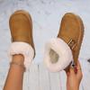 Snow Boots 2025 New Warm and Fashionable Short-cut Fleece Thickened Buckle Snow Boots for Women